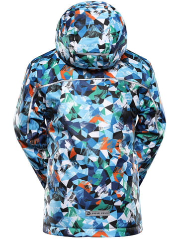 Alpine Pro Ski-/snowboardjas "Kiwero" blauw/groen/oranje