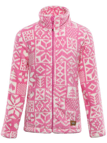 Alpine Pro Fleecejacke "Eflino" in Pink/ Weiß