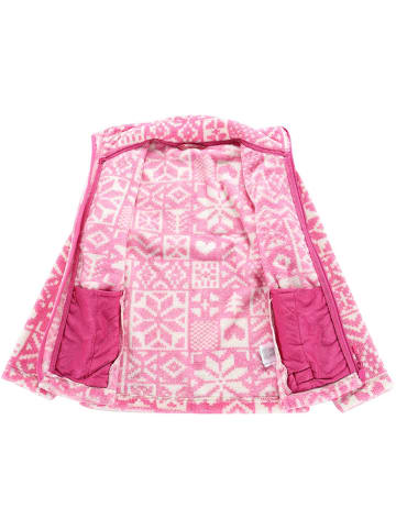 Alpine Pro Fleecejacke "Eflino" in Pink/ Weiß