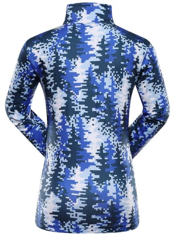 Alpine Pro Koszulka funkcyjna "Stanso" w kolorze niebiesko-białym