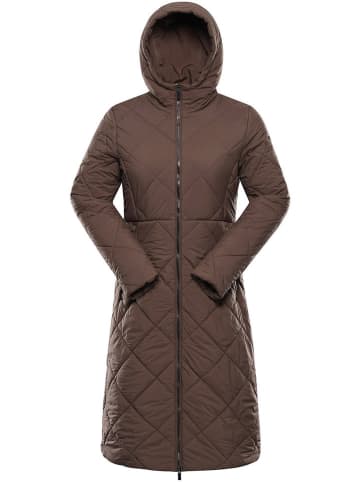 Alpine Pro Doorgestikte mantel "Stawa" bruin