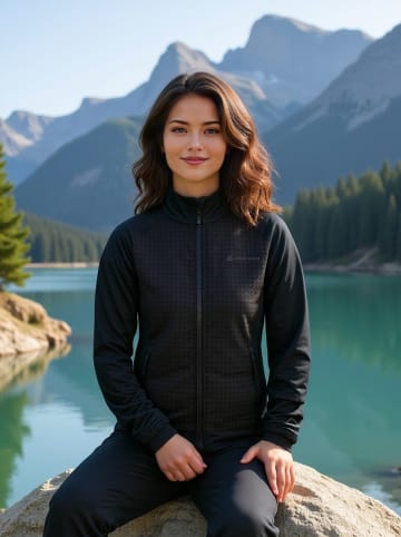 Alpine Pro Fleecejacke "Querta 2" in Schwarz