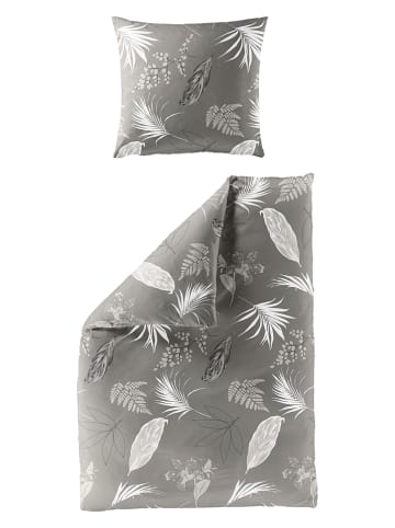 Bierbaum Satin-Bettwäsche-Set in Grau