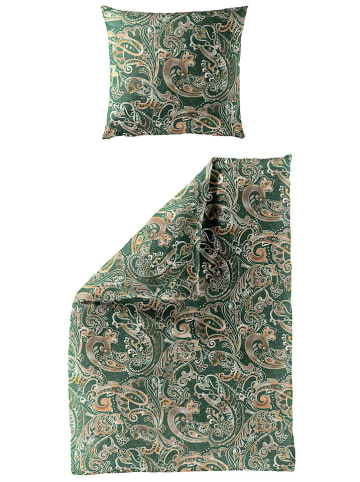 Bierbaum Satin-Bettwäsche "Bierbaum" in Grün