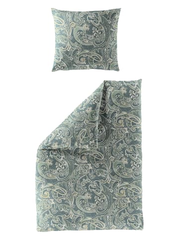Bierbaum Satin-Bettwäsche-Set in Grün