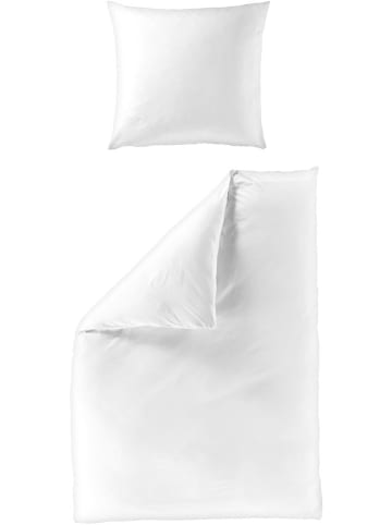 Bierbaum Satin-Bettwäsche-Set "Bierbaum" in Weiß