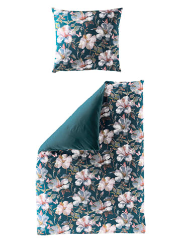 Bierbaum Komplet pościeli satynowej w kolorze morskim