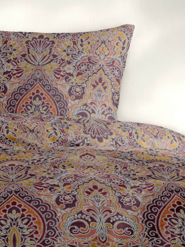 Bierbaum Biber-Bettwäsche-Set in Rot/ Orange