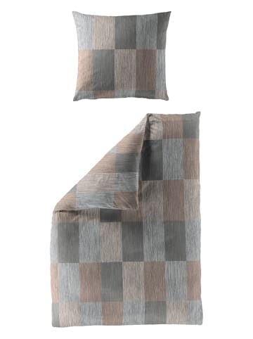 Bierbaum Biber-Bettwäsche-Set in Grau