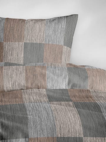 Bierbaum Biber-Bettwäsche-Set in Grau