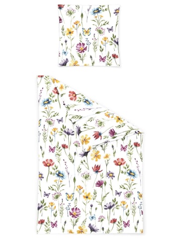 Bierbaum Komplet pościeli w kolorze biało-żółto-fioletowym z kory