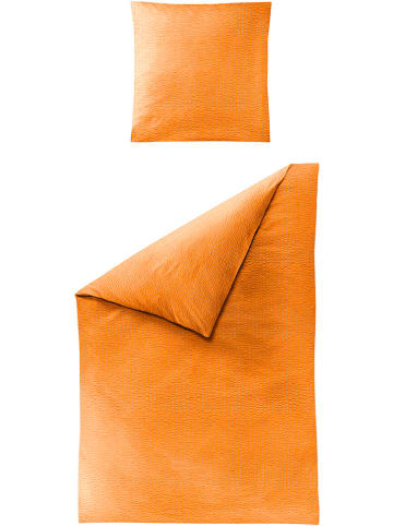 Bierbaum Komplet pościeli w kolorze pomarańczowym z kory