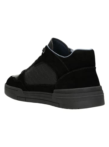 Relaks Skórzane sneakersy w kolorze czarnym