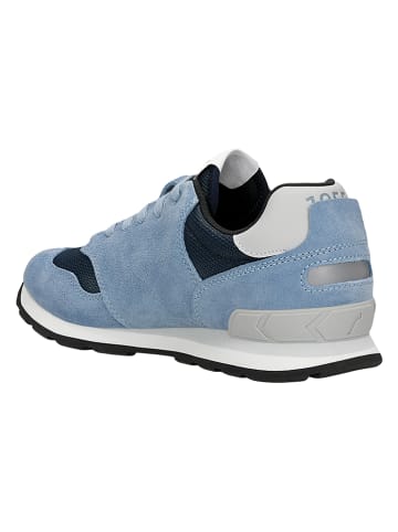 Relaks Leder-Sneakers in Hellblau/ Grau