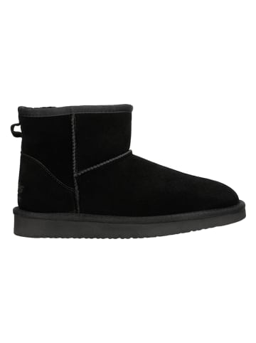 Relaks Leder-Winterboots in Schwarz