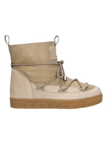 Relaks Leder-Winterstiefel in Beige