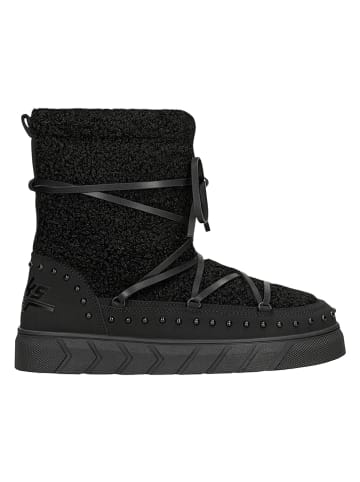 Relaks Leder-Winterstiefel in Schwarz