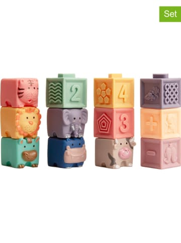 Magni 12-delige bouwstenenset meerkleurig - vanaf 6 maanden