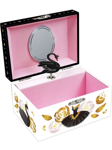 Magni Sieradenbox met muziek wit/lichtroze/goudkleurig - (B)14,8 x (H)8,5 x (D)10,6 cm