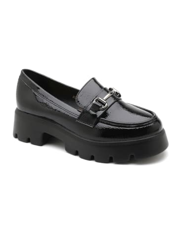 Sixth Sens Mokasyny w kolorze czarnym