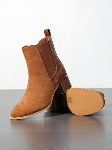 Sixth Sens Stiefeletten in Hellbraun