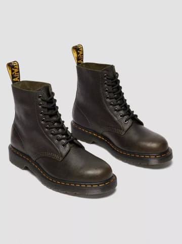 Dr. Martens Skórzane botki "1460 Pascal" w kolorze ciemnozielonym