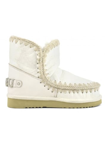 Mou Leder-Winterboots in Weiß