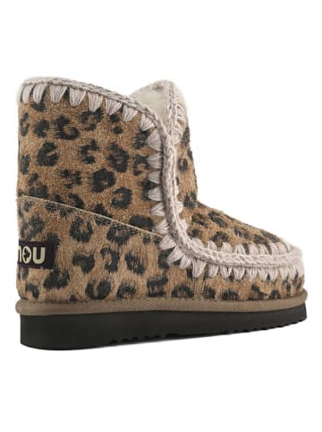 Mou Leder-Winterboots in Hellbraun