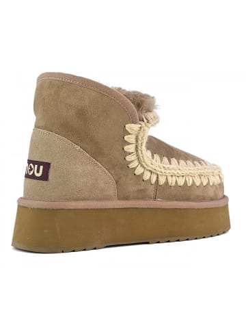 Mou Leder-Winterboots in Grau