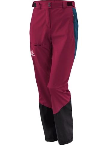 Löffler Touringbroek "Light" rood/donkerblauw