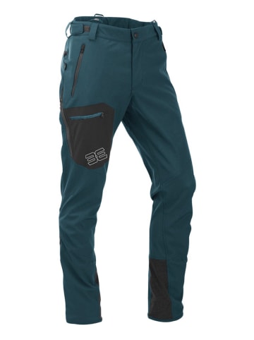 Maul Sport Spodnie softshellowe "Seilschaft XT 10.0" w kolorze morsko-czarnym