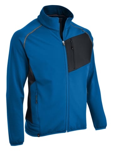 Maul Sport Fleecejacke "Säntis" in Blau/ Schwarz