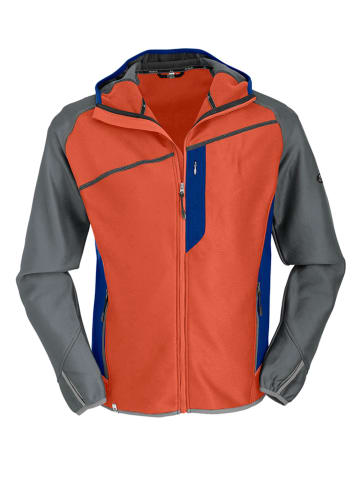 Maul Sport Fleecejacke "Taufstein" in Orange/ Anthrazit