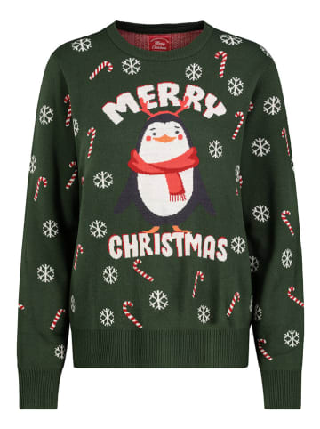 Sublevel Sweter w kolorze ciemnozielonym