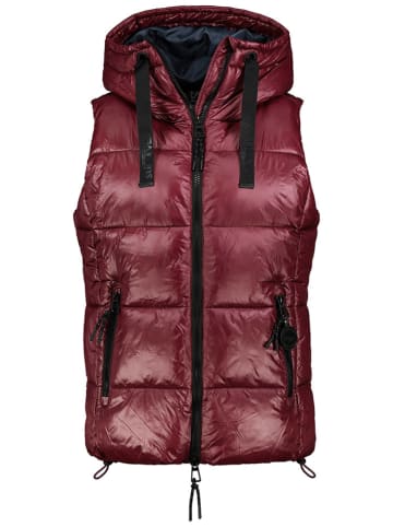 Sublevel Doorgestikte bodywarmer bordeaux