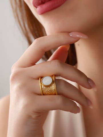 Nakkash Vergold. Ring mit Achat