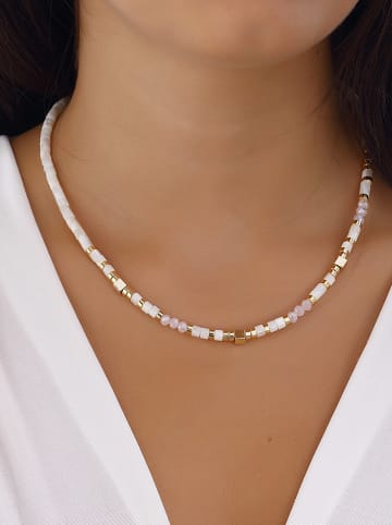 Nakkash Vergulde ketting met varisciet - (L)42 cm