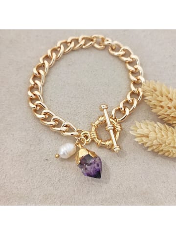 Nakkash Vergold. Armkette mit Edelstein