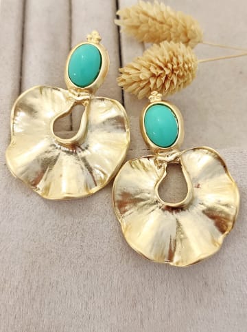 Nakkash Vergold. Ohrstecker mit Edelsteinen