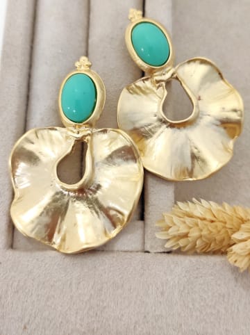 Nakkash Vergold. Ohrstecker mit Edelsteinen