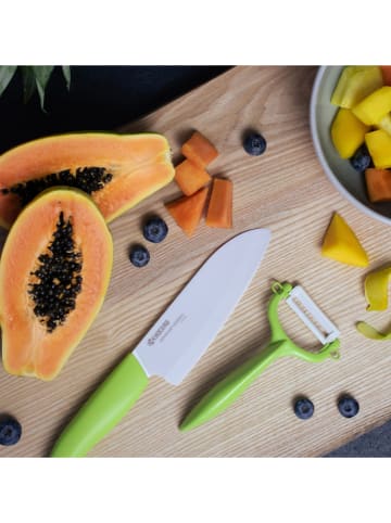 Kyocera Santokumesser ''Gen'' in Grün - (L)26,7 cm