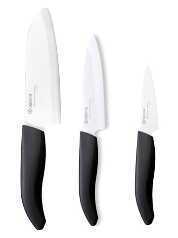 Kyocera 3tlg. Küchenmesser-Set ''Gen'' in Schwarz