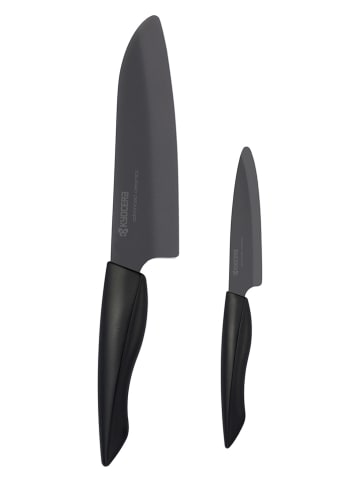 Kyocera 2-delige keukenmessenset "Shin" zwart
