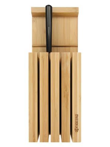 Kyocera 5tlg. Messerblock-Set in Hellbraun/ Schwarz