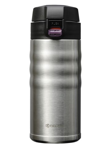 Kyocera Butelka termiczna "Flip Top" w kolorze srebrnym - 350 ml