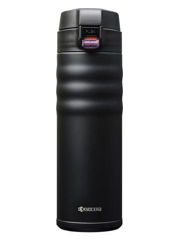 Kyocera Butelka termiczna "Flip Top" w kolorze czarnym - 500 ml