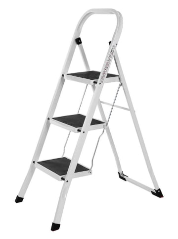 Songmics Drabina w kolorze srebrno-czarnym - 46,5 x 105 x 74,5 cm