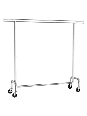 Songmics Garderoba stojąca w kolorze srebrnym - 111,4 x 162,9 x 45 cm