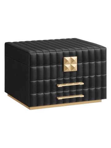 Songmics Schmuckkasten in Schwarz - (B)24 x (H)15,8 x (T)21,5 cm