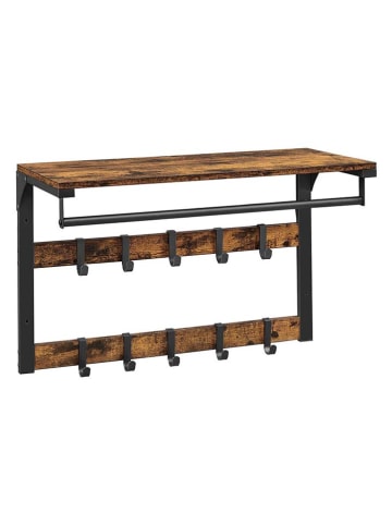 Songmics Garderoba wisząca w kolorze czarno-brązowym - 65 x 42 x 30 cm